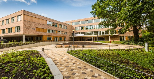 Außenansicht der neuen Kinderklinik