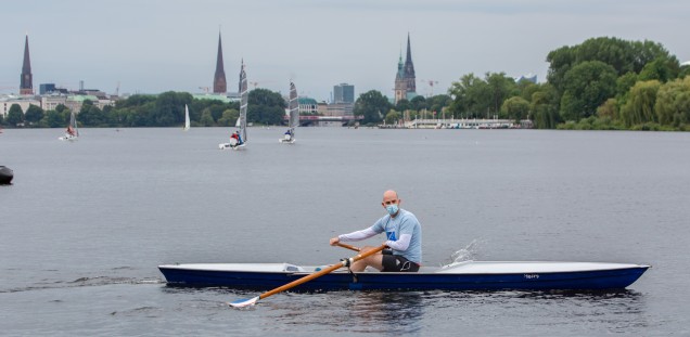 Ex-Olympionik und Ex-Ruderweltmeister Lauritz Schoof, Arzt im UKE